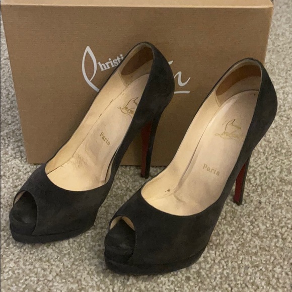 Christian Louboutin Platform peep toe heels